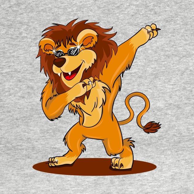 'Dabbing Dancing Lion' Funny Dabbing Animal Gift by ourwackyhome